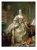 Madame De Pompadour (1721-1764) Giclee Print by Francois Boucher