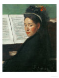 Mlle, Dihau at the Piano, circa 1869-72 reproduction procédé giclée par Edgar Degas