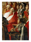 The Coronation of Napoleon I (1769-1821) by Pope Pius VII in the Cathedral of Notre-Dame De Paris Giclee Print by Jacques-Louis David