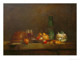 The Bowl with Olives Reproduction procédé giclée par Jean-Baptiste Simeon Chardin