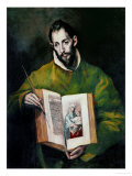 Saint Luke Evangelist Giclee Print by El Greco 