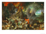 Aeneas and the Sibyl in Hades, 1600 reproduction procédé giclée par Jan Brueghel the Elder