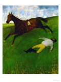 The Fallen Jockey, 1896-1898 Giclee Print by Edgar Degas