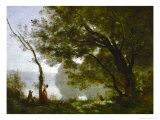 Memory of Mortefontaine, France, 1864 ジクレープリント - ジャン・バティスト・カミーユ・コロー Memory of Mortefontaine, France, 1864 ジクレープリント - ジャン・バティスト・カミーユ・コロー