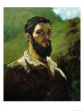 Self-Portrait, 1850-1853 Giclee Print by Gustave Courbet