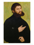 Martin Luther as Junker Joerg, Disguised as a Country Squire Giclée-tryk af Lucas Cranach the Elder Martin Luther as Junker Joerg, Disguised as a Country Squire Giclée-tryk af Lucas Cranach the Elder