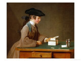 A House of Cards, 1737(?) Lámina giclée por Jean-Baptiste Simeon Chardin