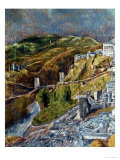 View and Map of Toledo Giclée-Druck von El Greco 