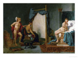 The Painter Apelles, Alexander the Great and Campaspe Giclee Print by Jacques-Louis David