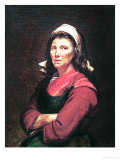 Fishwoman, the Maraicheres were Active During the Early Stages of the French Revolution 1789 Giclee Print by Jacques-Louis David