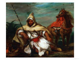 Soldier of the Moroccan Imperial Guard, 1845 Giclee Print by Eugene Delacroix Soldier of the Moroccan Imperial Guard, 1845 Giclee Print by Eugene Delacroix