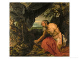 Saint Jerome (Hieronymus), 1625-1627, Painted When Vvan Dyck Worked in Rubens' Workshop reproduction procédé giclée par Sir Anthony Van Dyck