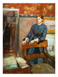 Helene Rouart in Her Father's Study, 1886 Giclee Print by Edgar Degas