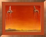 Les éléphants, 1948 Affiches par Salvador Dalí