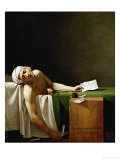Jean Paul Marat, Politician, Dead in His Bathtub, Assassinated by Charlotte Corday in 1793 Giclee Print by Jacques-Louis David