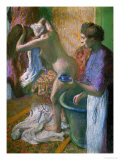 Breakfast after the Bath Reproduction procédé giclée par Edgar Degas