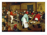 The Peasants' Wedding, 1568 Giclee Print by Pieter Bruegel the Elder