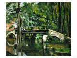 The Bridge at Maincy, Near Melun, 1879 Giclée-Druck von Paul Cézanne