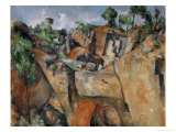 The Quarry at Bibemus, circa 1895 Giclee Print by Paul Cézanne