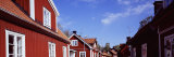 Houses on the Both Sides of a Street, Trosa, Sweden Photographic Print by Panoramic Images 