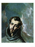 Saint Bernard of Siena Giclee Print by El Greco 