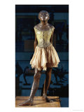Little Dancer Aged Fourteen, 1880-1881, Bronze with Muslin Skirt and Satin Hair Ribbon Giclee Print by Edgar Degas