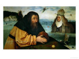 The Temptation of St. Anthony Abbot, the Head of an Abbess Sits Atop a Whorehouse Giclee Print by Hieronymus Bosch
