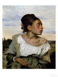 Young Orphan in the Cemetery, circa 1824 Wydruk giclee autor Eugene Delacroix Young Orphan in the Cemetery, circa 1824 Wydruk giclee autor Eugene Delacroix