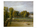 View of the Jardin Du Luxembourg, Paris Giclee Print by Jacques-Louis David