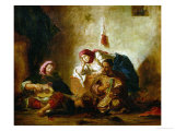 Jewish Musicians of Mogador Giclee Print by Eugene Delacroix