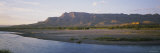 River Flowing in Front of Mountains, Draa River Valley, Casbah, Morocco, Africa Photographic Print by Panoramic Images 