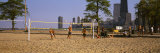 Group of People Playing Beach Volleyball, Chicago, Illinois, USA Photographic Print by Panoramic Images 