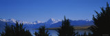 Lake in Front of Mountains, Lake Pukaki, Mt. Cook, Southern Alps, New Zealand Photographic Print by Panoramic Images 