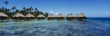 Beach Huts on Water, Bora Bora, French Polynesia Photographie par Panoramic Images 