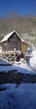 House in a Snow Covered Landscape, Glade Creek, Grist Mill Babcock State Park, West Virginia, USA Photographic Print by Panoramic Images 