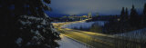 Winding Road Running through a Snow Covered Landscape, Anchorage, Alaska, USA Photographic Print by Panoramic Images 