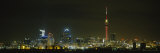 Buildings Lit Up at Night, Sky Tower, Auckland, New Zealand Fotografie-Druck von Panoramic Images 