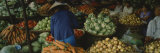 Customer Buying Vegetables in a Vegetable Market, Hue, Vietnam Photographic Print by Panoramic Images 