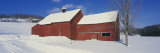 Barn in a Snow Covered Landscape, Quechee, Vermont, USA Photographie par Panoramic Images 