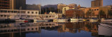 Reflection of Buildings and Boats on Water, Hobart, Tasmania, Australia Photographic Print by Panoramic Images 