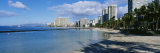 Shadow of Trees on the Beach, Waikiki Beach, Waikiki, Oahu, Hawaii, USA Photographic Print by Panoramic Images 