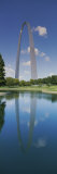 Reflection of an Arch Structure in a River, Gateway Arch, St. Louis, Missouri, USA Photographic Print by Panoramic Images 