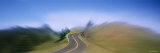 Two Lane Highway Passing through a Landscape, California, USA Photographic Print by Panoramic Images 