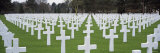 Rows of Tombstones in a Cemetery, American Cemetery, Normandy, France Photographie par Panoramic Images 