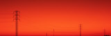 Silhouette of Electricity Pylons, Sacramento County, California, USA Photographic Print by Panoramic Images 