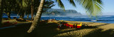 Catamaran on the Beach, Hanalei Bay, Kauai, Hawaii, USA Photographic Print by Panoramic Images 