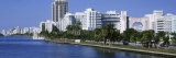 Waterfront and Skyline, Miami Beach, Miami, Florida, USA Photographic Print by Panoramic Images 