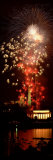 Fireworks over Lincoln Memorial, Washington D.C., USA Photographic Print by Panoramic Images 
