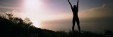 Young Woman Exercising on a Hill Photographic Print by Panoramic Images 