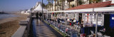 Tourists in a Cafe, Tapas Cafe, Sitges Beach, Catalonia, Spain 写真プリント - パノラマ写真・